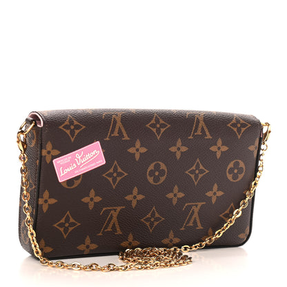 Louis Vuitton Monogram My LV World Tour Pochette Felicie Chain Wallet Rose Ballerine 4 of 10