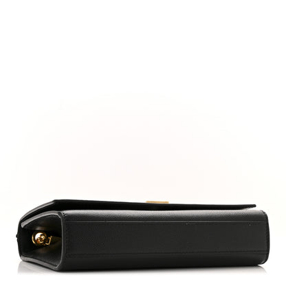 Saint Laurent Grain De Poudre Small Monogram Kate Satchel Black 4 of 13