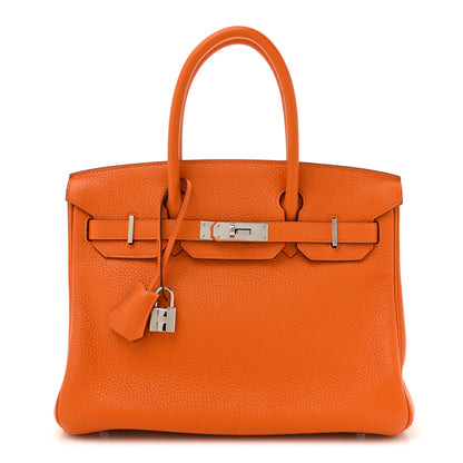 Hermes Togo BIRKIN 30 Orange 1 of 11