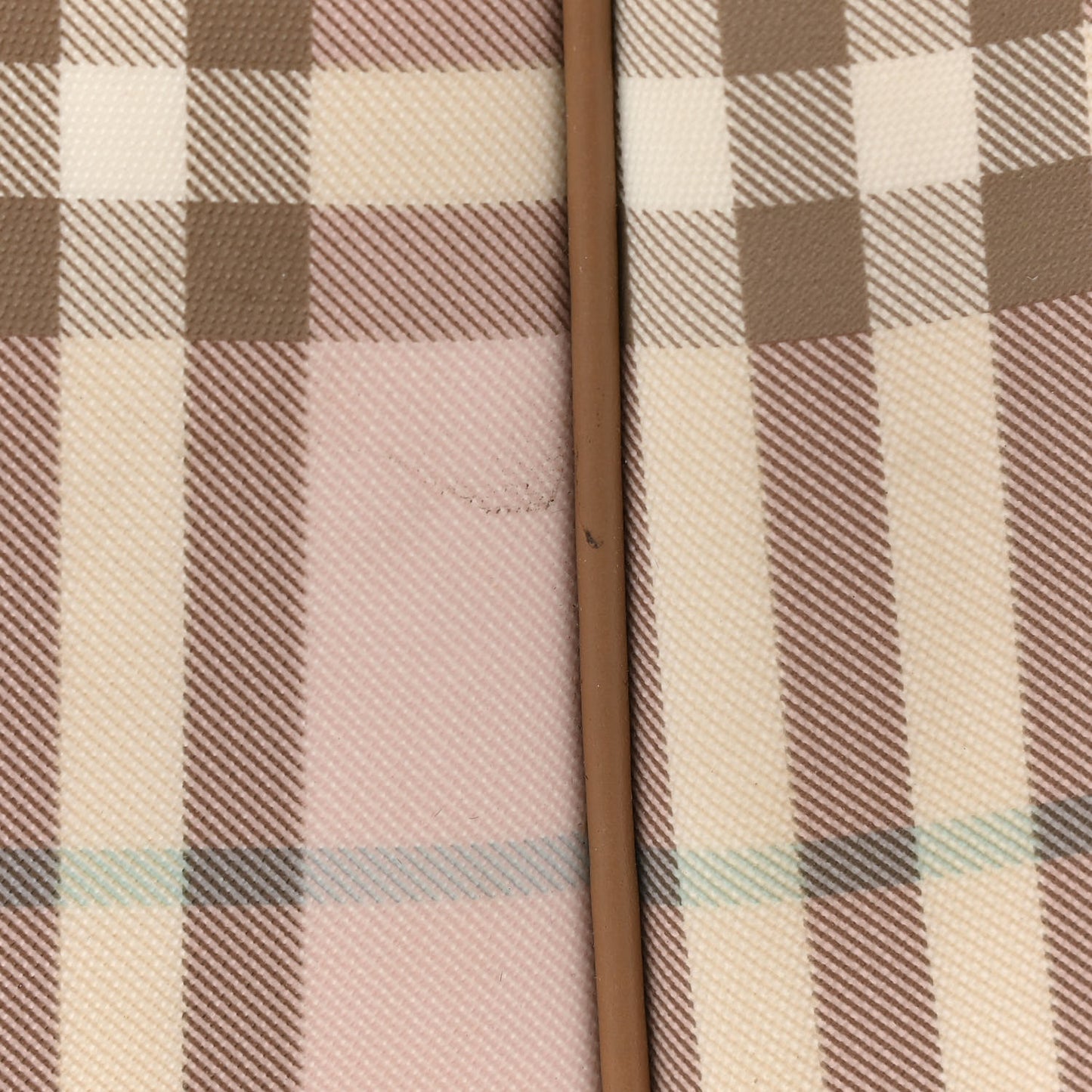 House Check Diaper Bag Pink