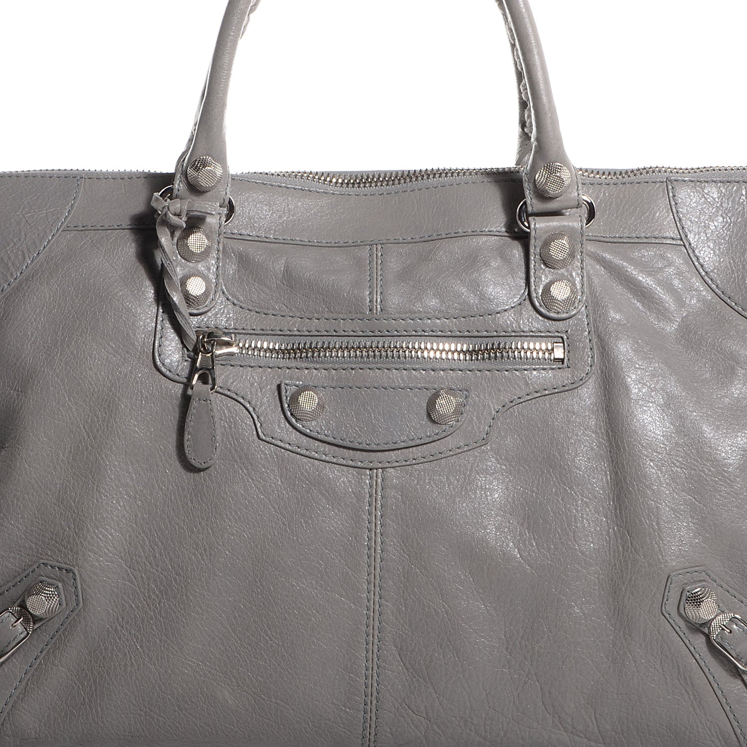 Balenciaga Agneau Giant 12 Silver Hardware Work Gris Pyrite 10 of 11