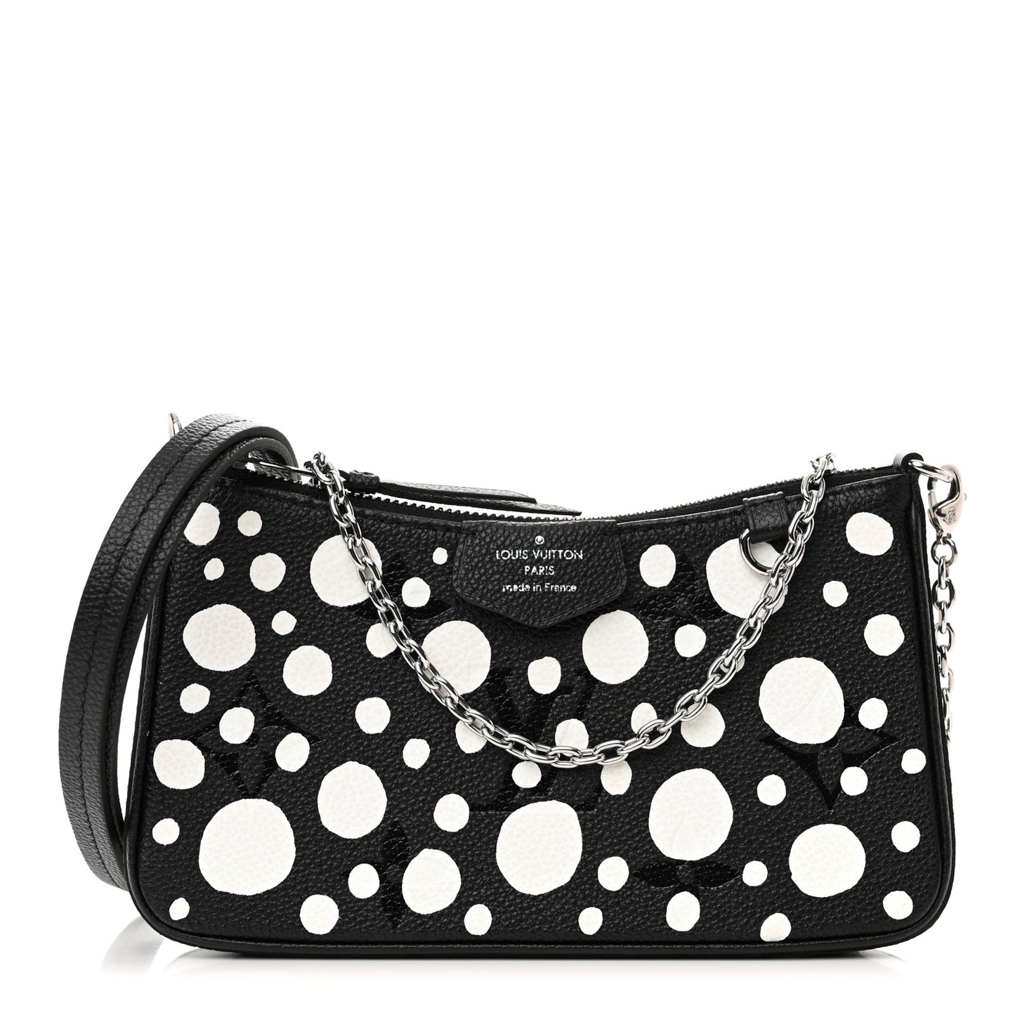 LV X YK Empreinte Easy Pouch On Strap Black White