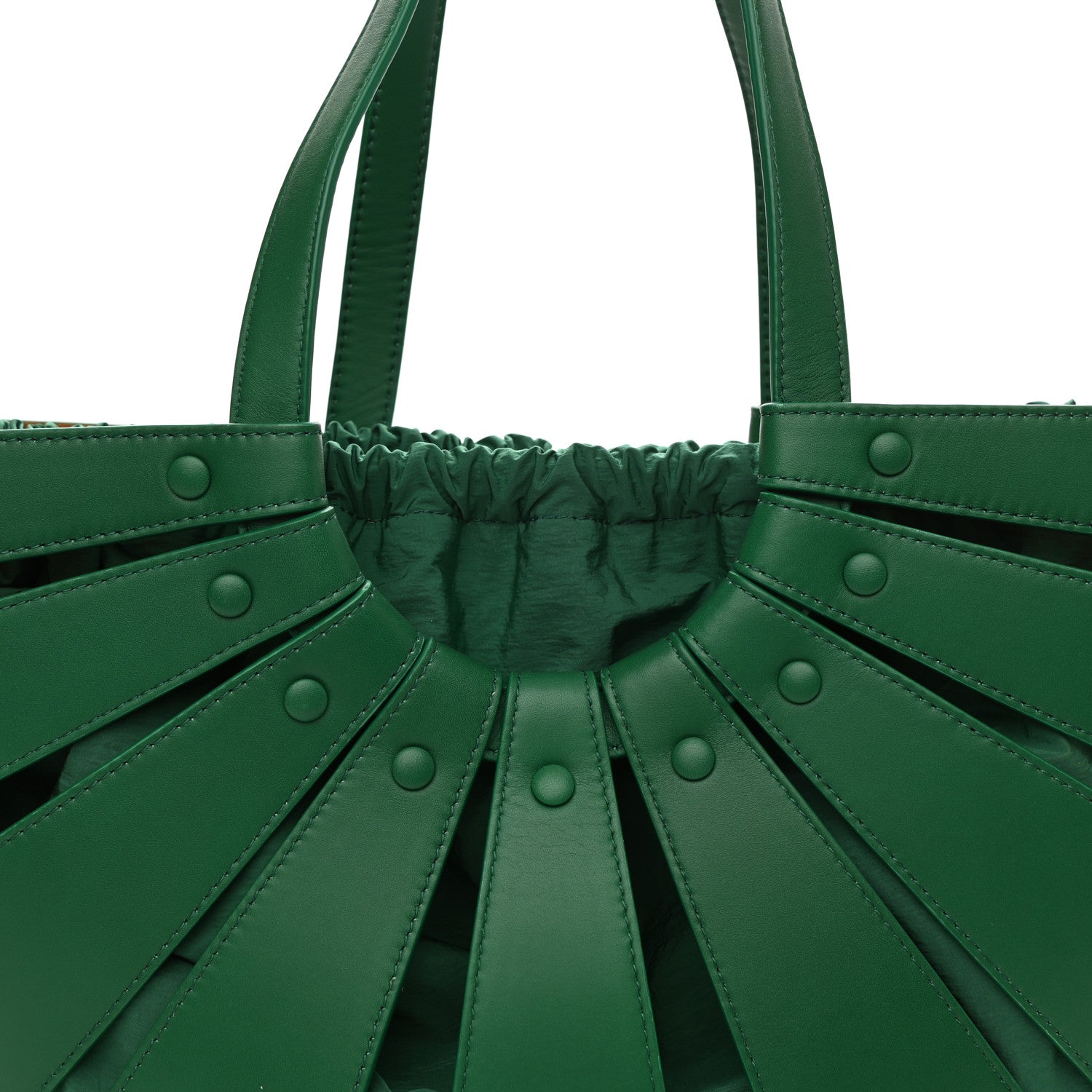 Bottega Veneta French Calfskin Shell Bag Racing Green 8 of 9
