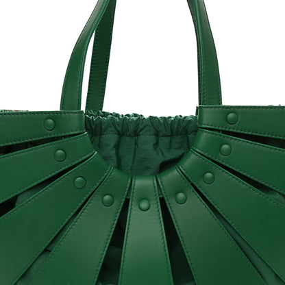 Bottega Veneta French Calfskin Shell Bag Racing Green 8 of 9