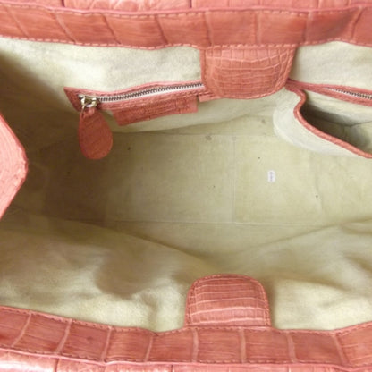 Nancy Gonzalez Crocodile Satchel Peach 8 of 17