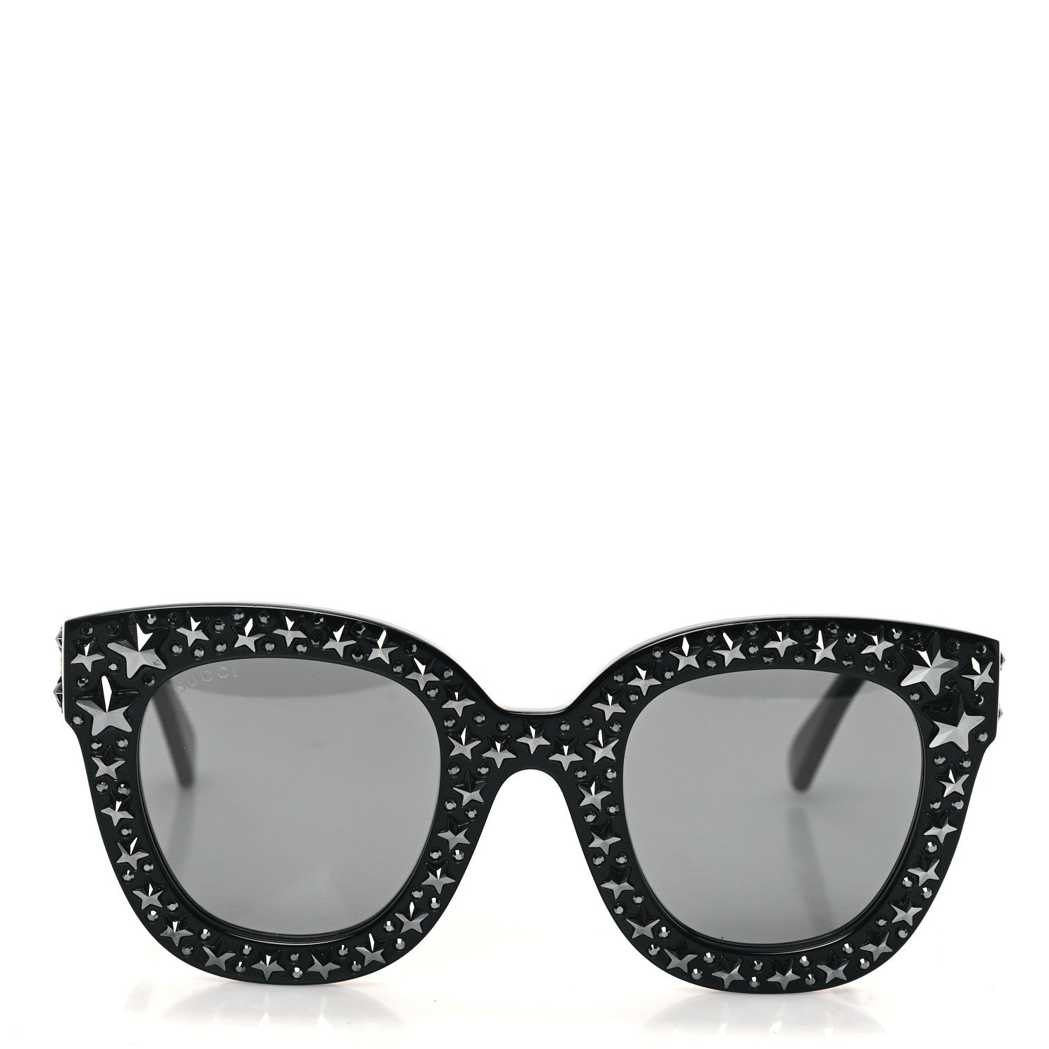 Gucci Acetate Stars Cat Eye Sunglasses GG0116S Black 1 of 9