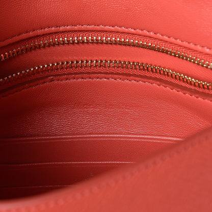 Celine Grained Calfskin Small Trotteur Poppy 6 of 7