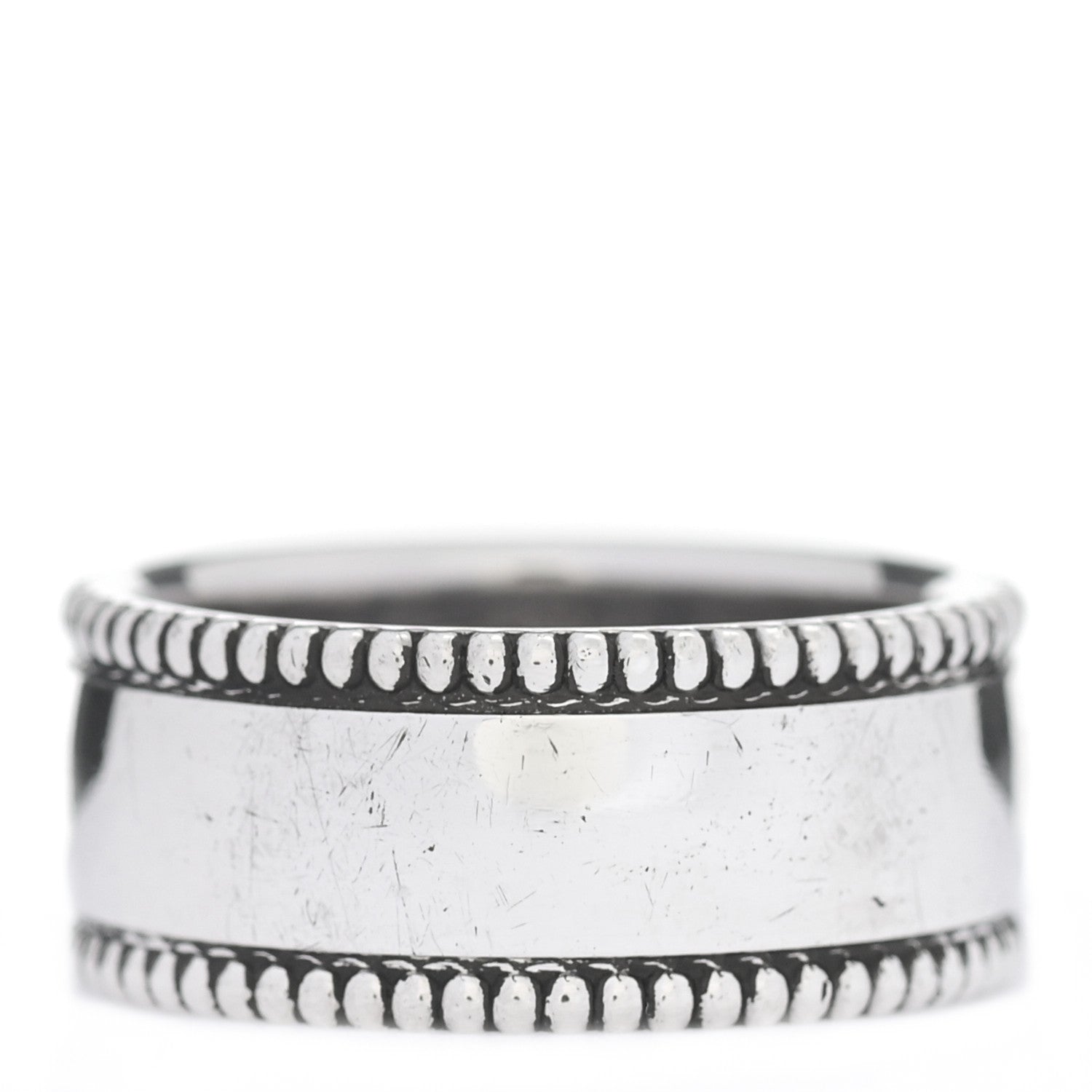 Tiffany Sterling Silver Milgrain I Love You Band Ring 50 5.5 3 of 5