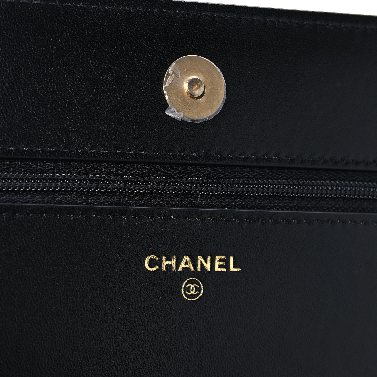 Chanel Lambskin Quilted Chanel 19 Wallet On Chain WOC Black 6 of 11