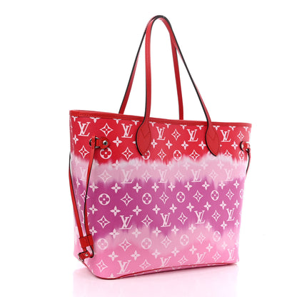 Louis Vuitton Monogram Escale Neverfull MM Rouge 4 of 12
