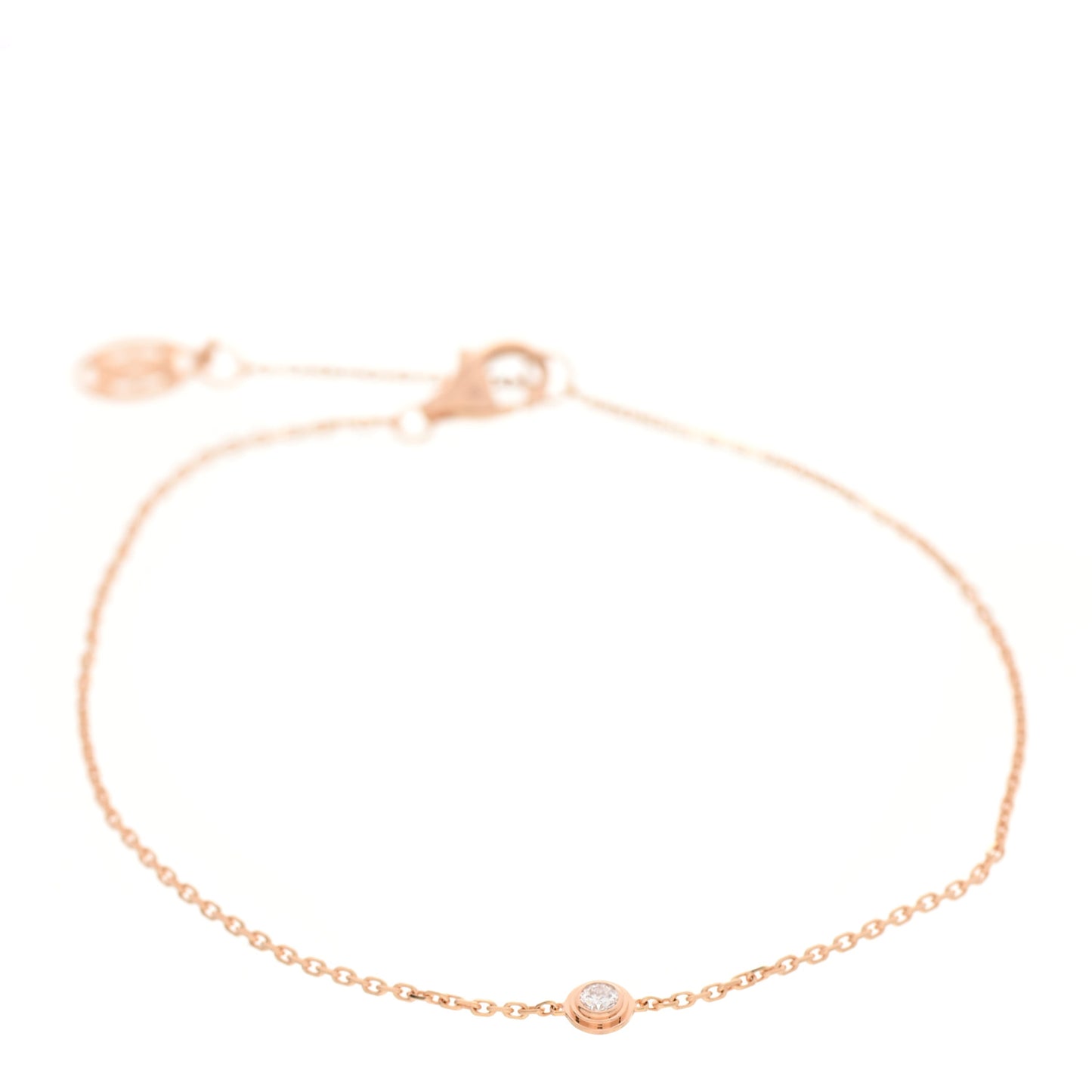 18K Pink Gold Diamond XS D'Amour Bracelet