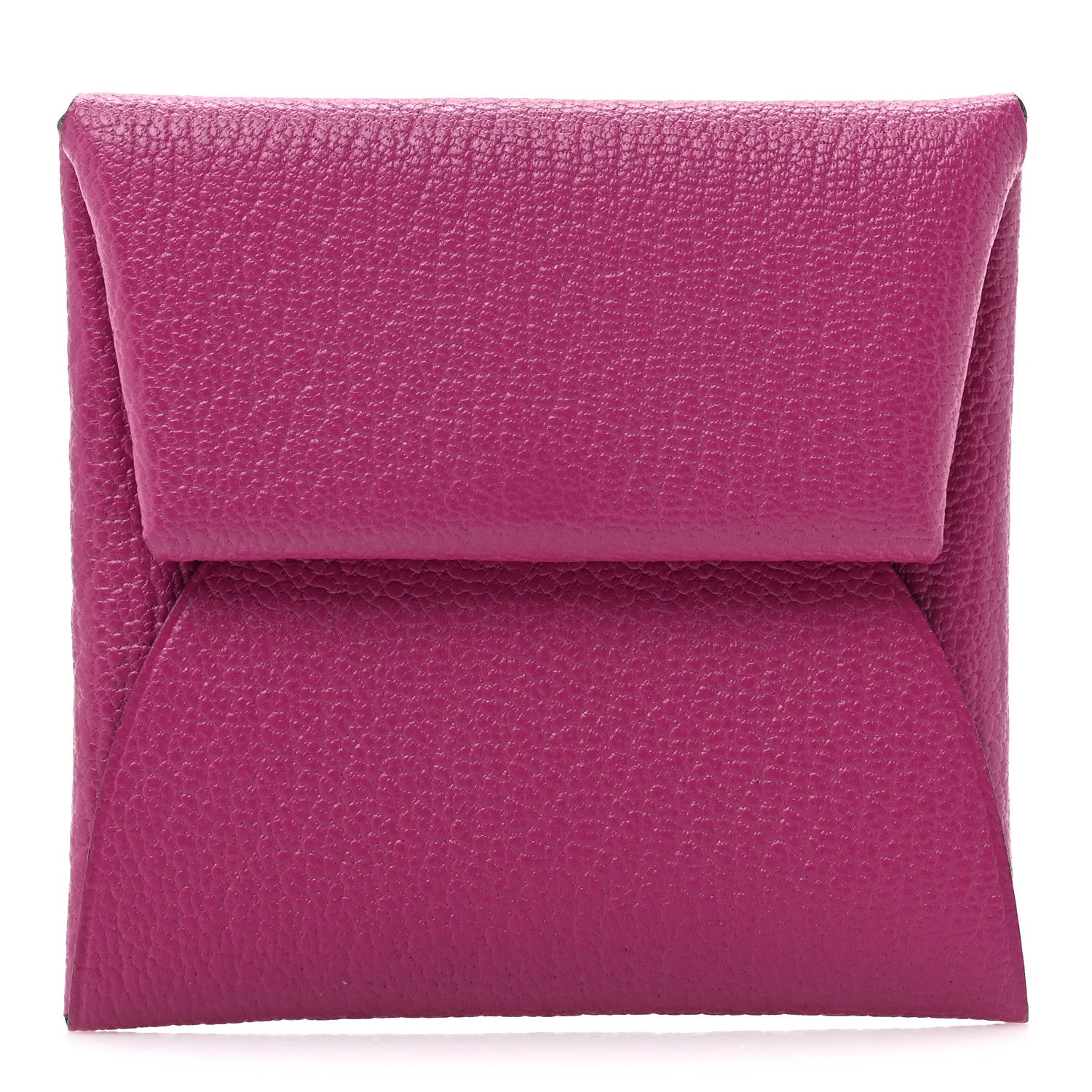 Hermes Chevre Mysore Bastia Coin Purse Rose Pourpre 1 of 10