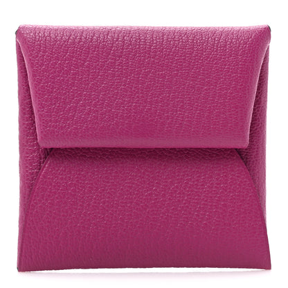 Hermes Chevre Mysore Bastia Coin Purse Rose Pourpre 1 of 10