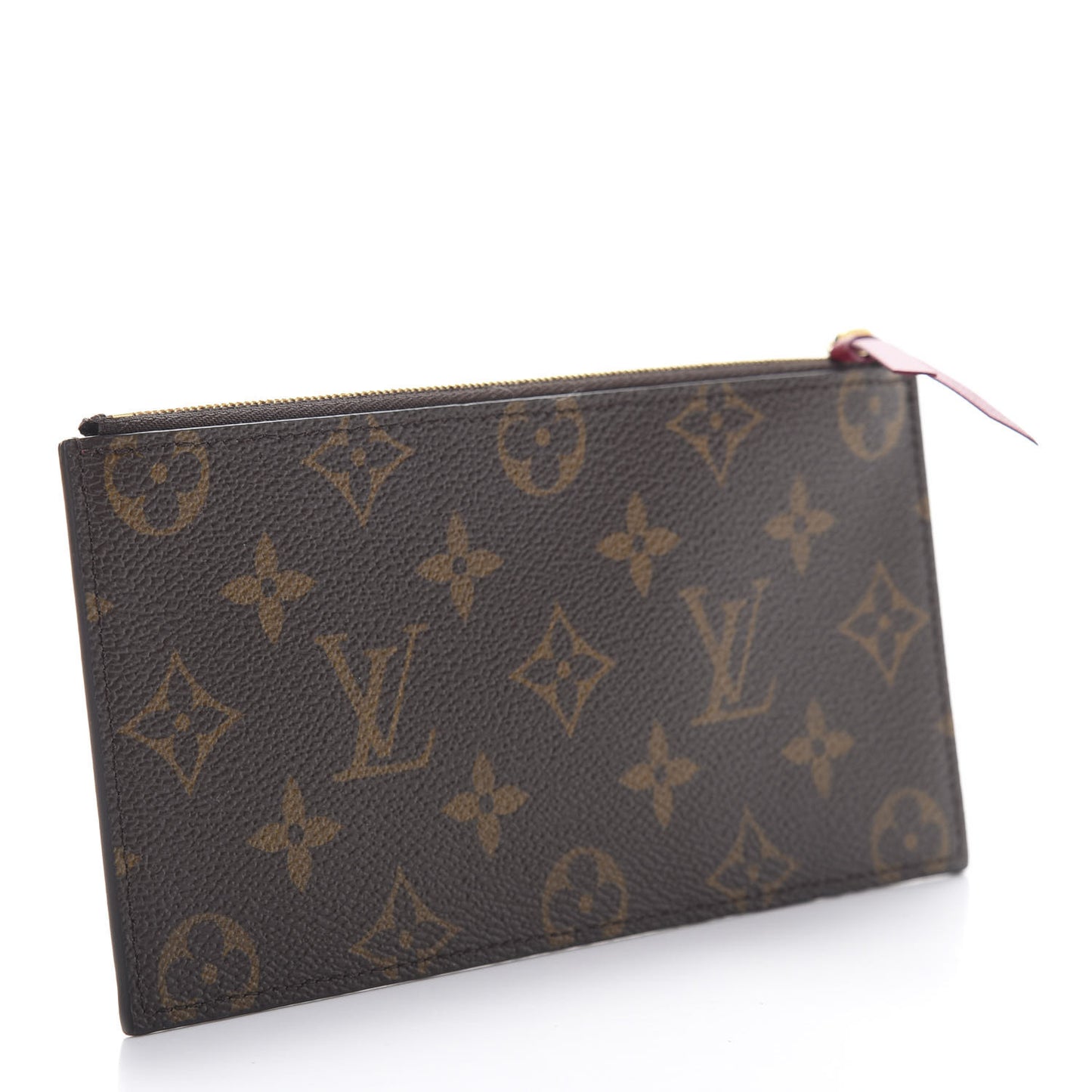 Monogram Felicie Chain Wallet Zippered Insert Fuchsia