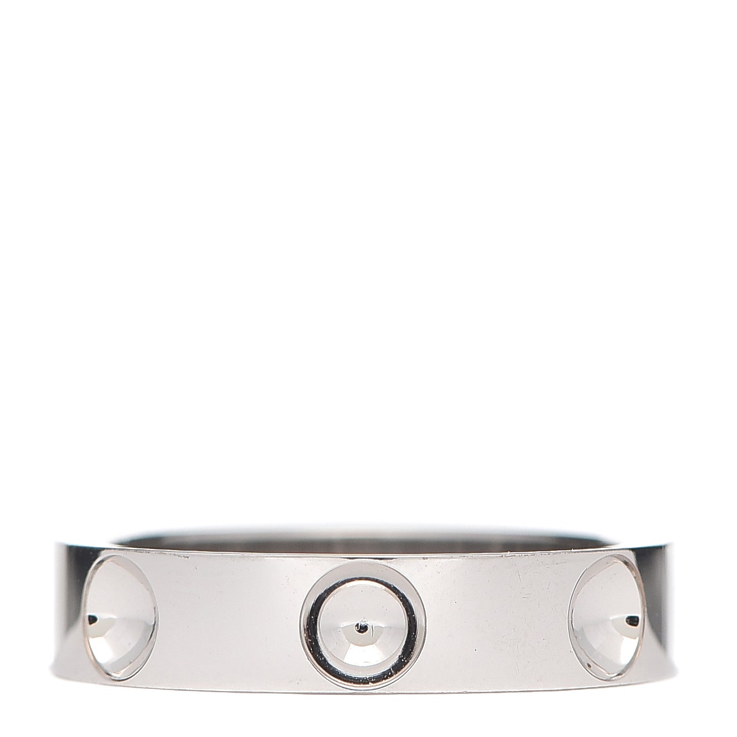18K White Gold Empreinte Ring 58 8.5