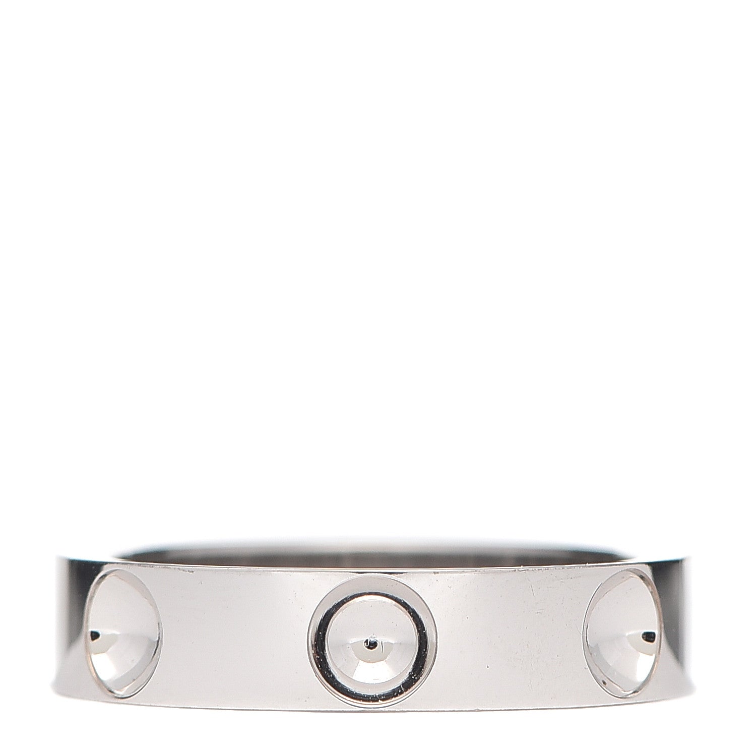 Louis Vuitton 18K White Gold Empreinte Ring 58 8.5 3 of 5