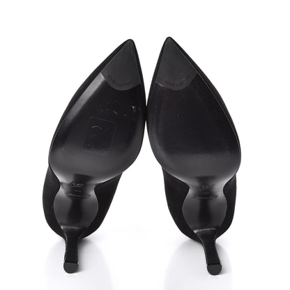 Louis Vuitton Rendez Vous Suede Pumps 35 Black 5 of 9