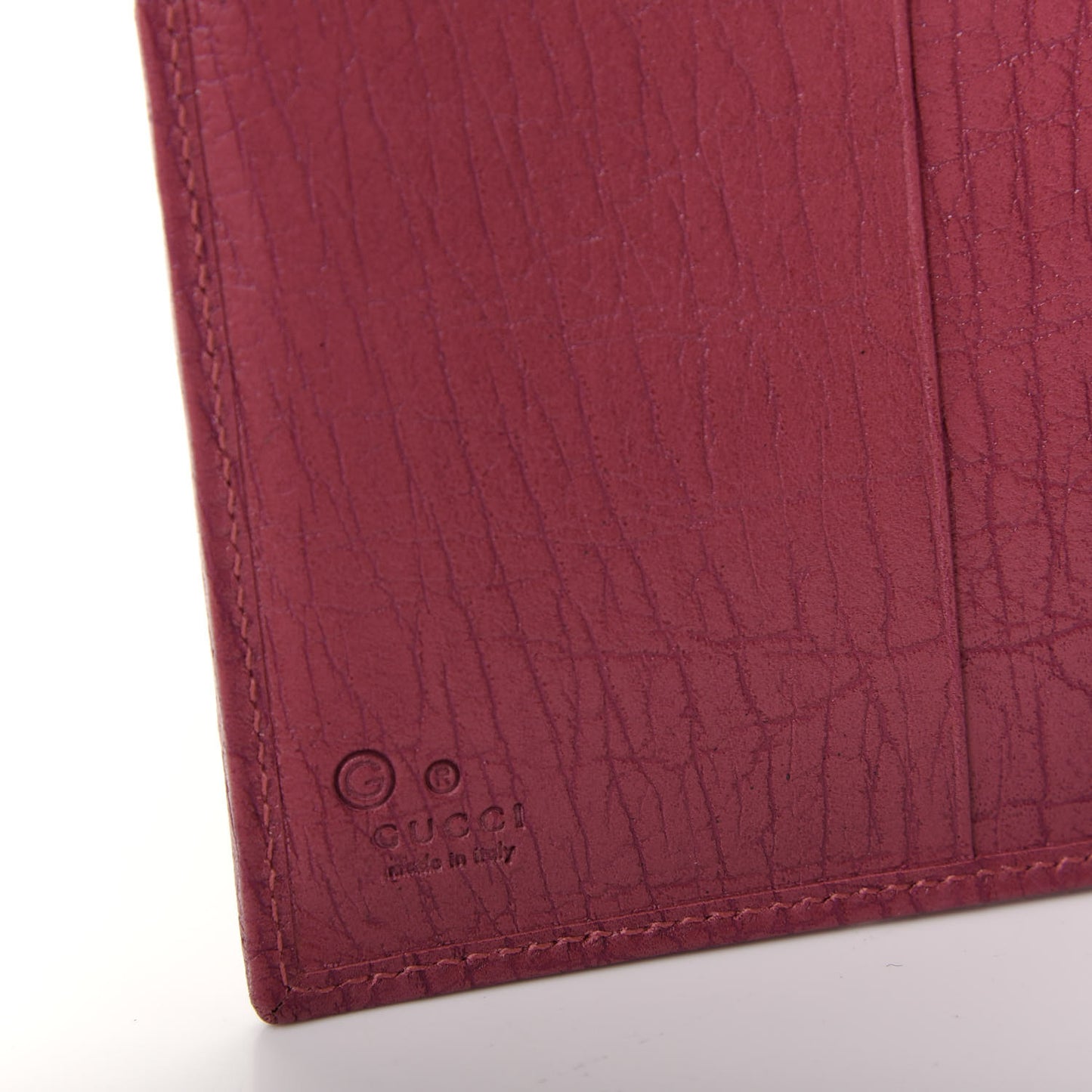 Textured Calfskin French Flap Wallet Pink