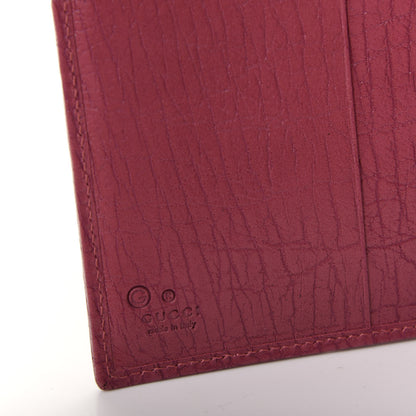 Gucci Textured Calfskin French Flap Wallet Pink 6 of 7
