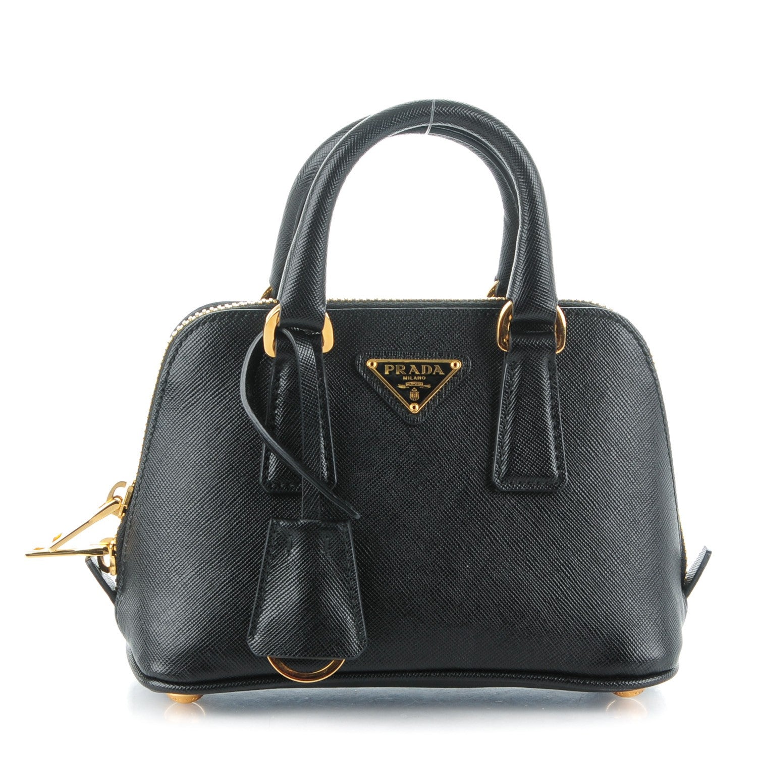 Prada Saffiano Lux Mini Promenade Tote Black 1 of 8