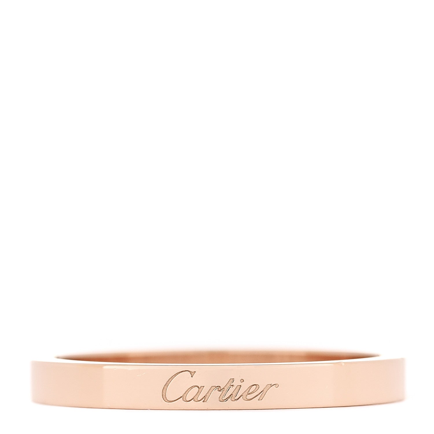 Cartier 18K Pink Gold 3mm C De Cartier Wedding Band Ring 72 14 1 of 6
