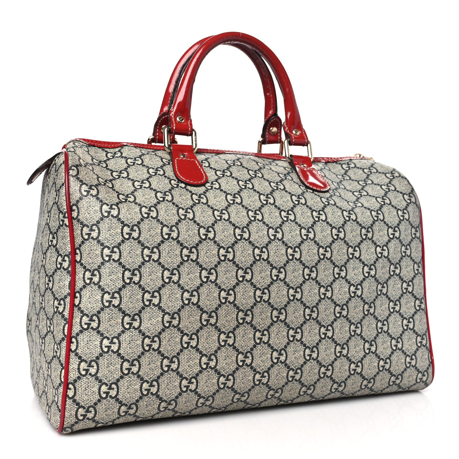 Gucci GG Plus Monogram Tattoo Heart Medium Joy Boston Red 3 of 11