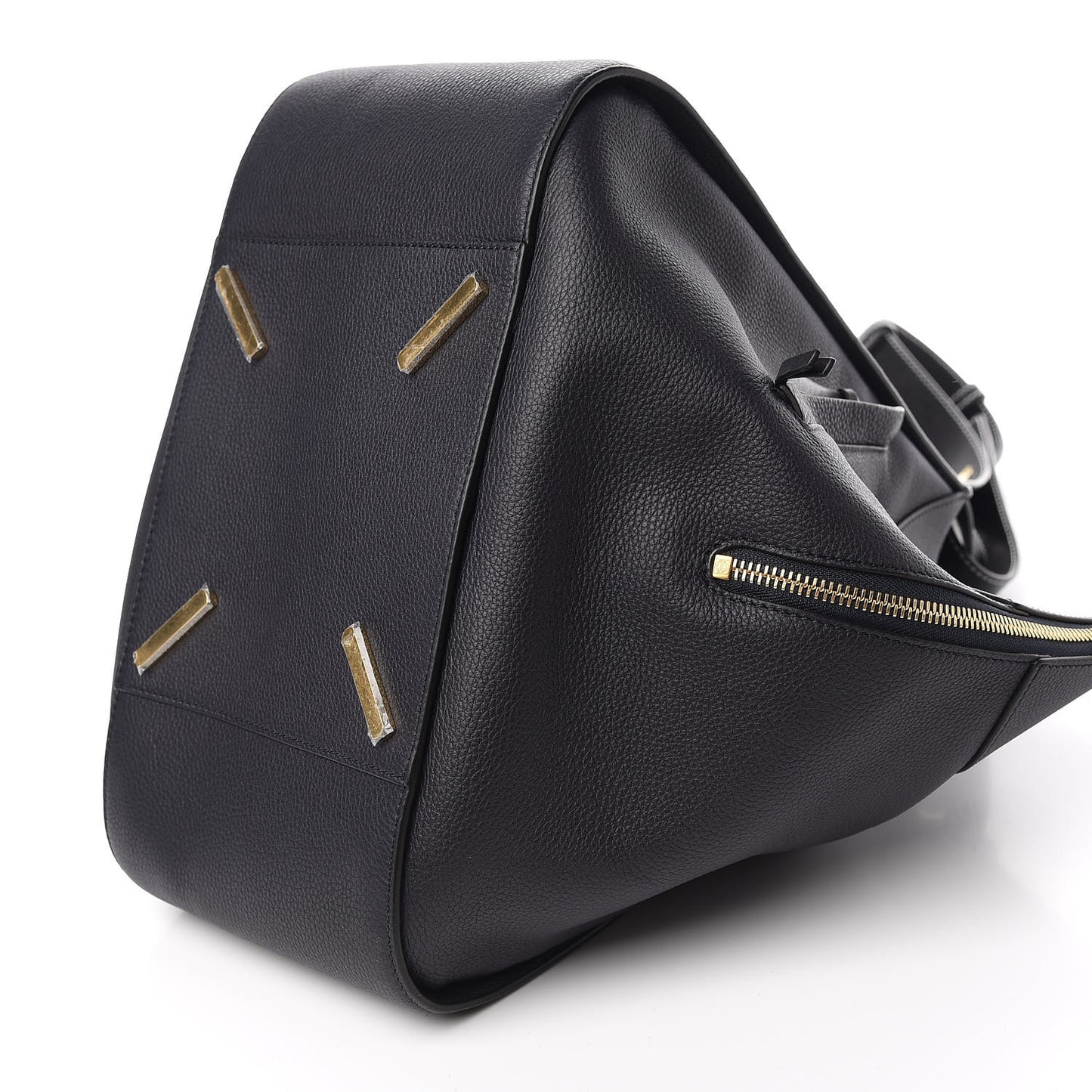 Calfskin Small Hammock Shoulder Bag Midnight Blue Black