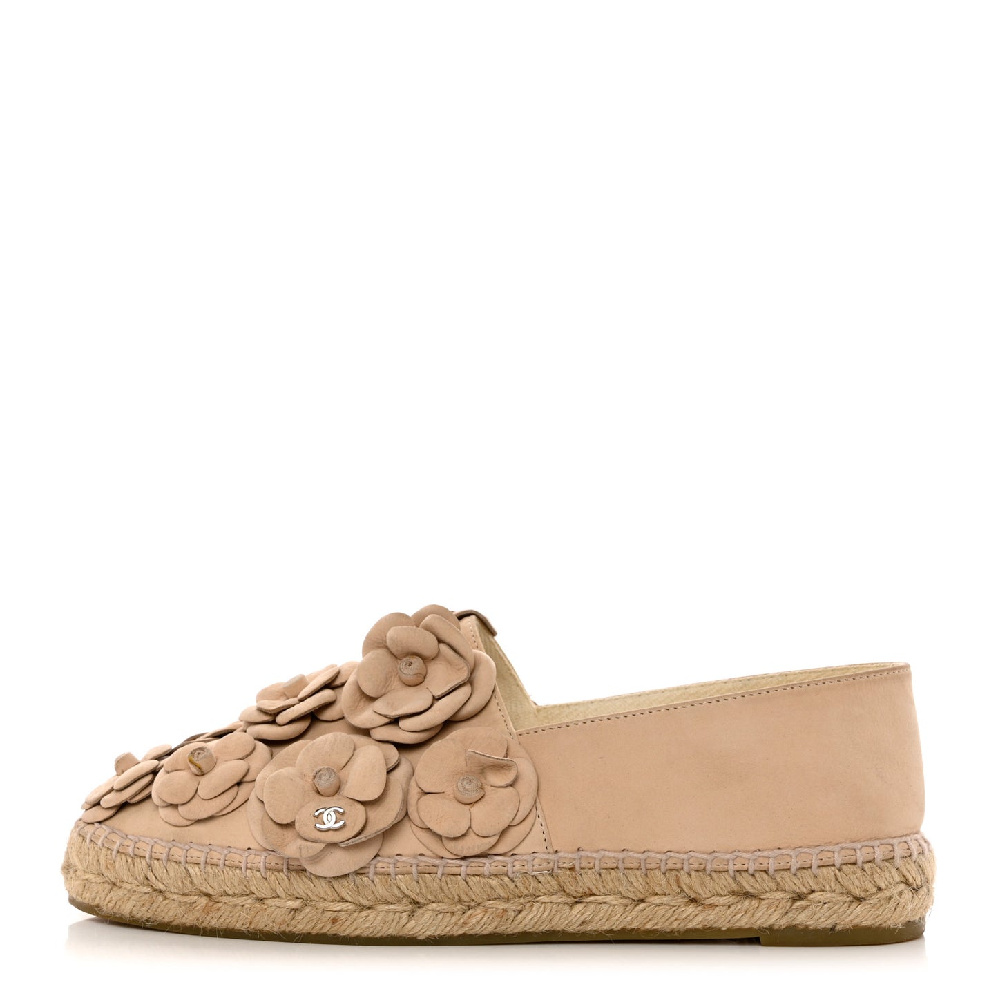 Suede Camellia CC Espadrilles 40 Pink