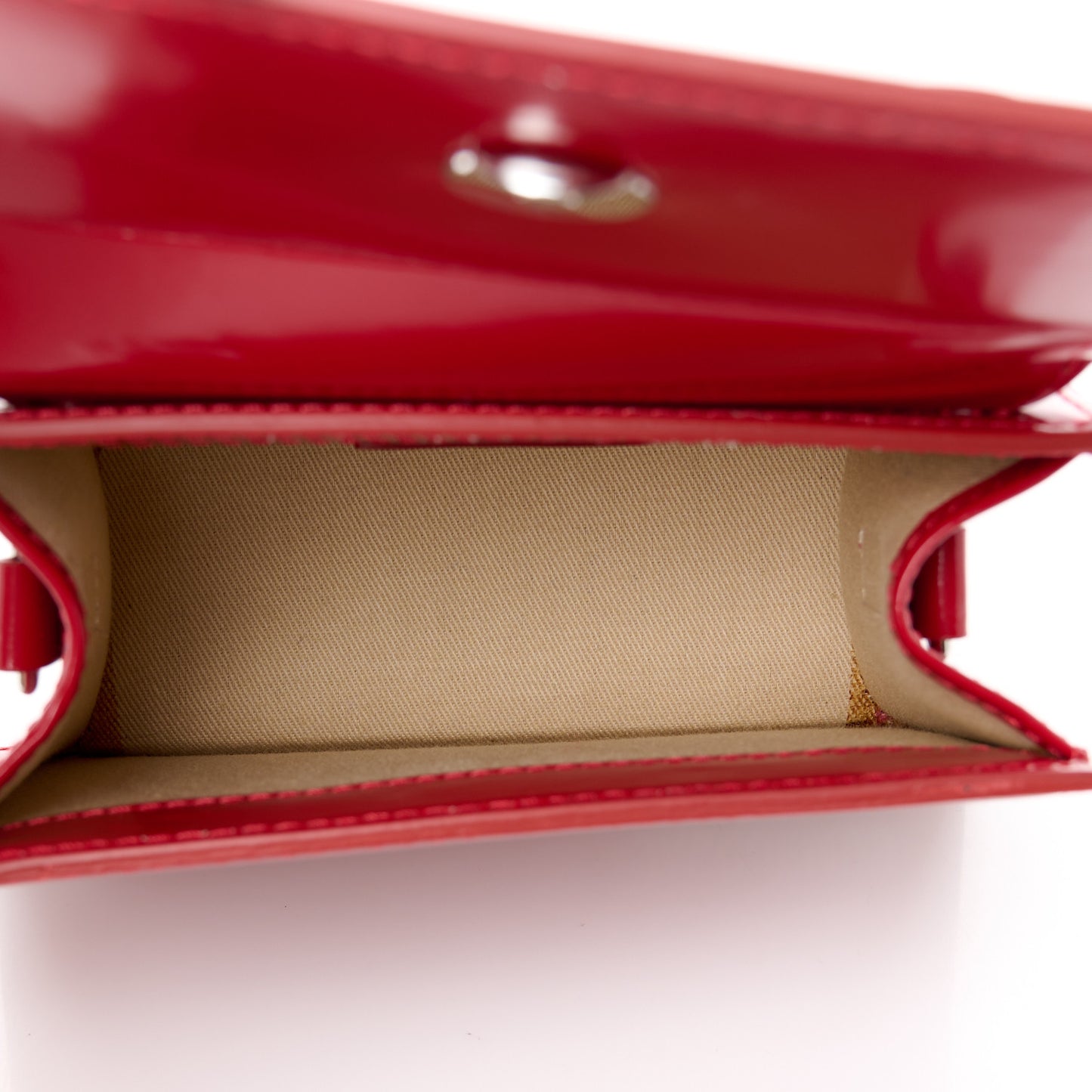 Glazed Calfskin Le Chiquito Boucle Moyen Red