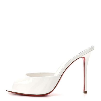 Christian Louboutin Patent Me Dolly 100 Sandals 39.5 White 1 of 8