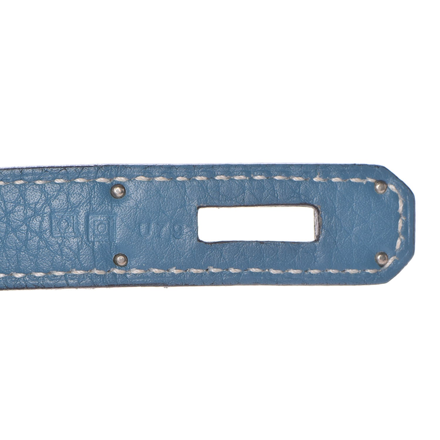 Hermes Taurillon Clemence Birkin 30 Blue Jean 25 of 40