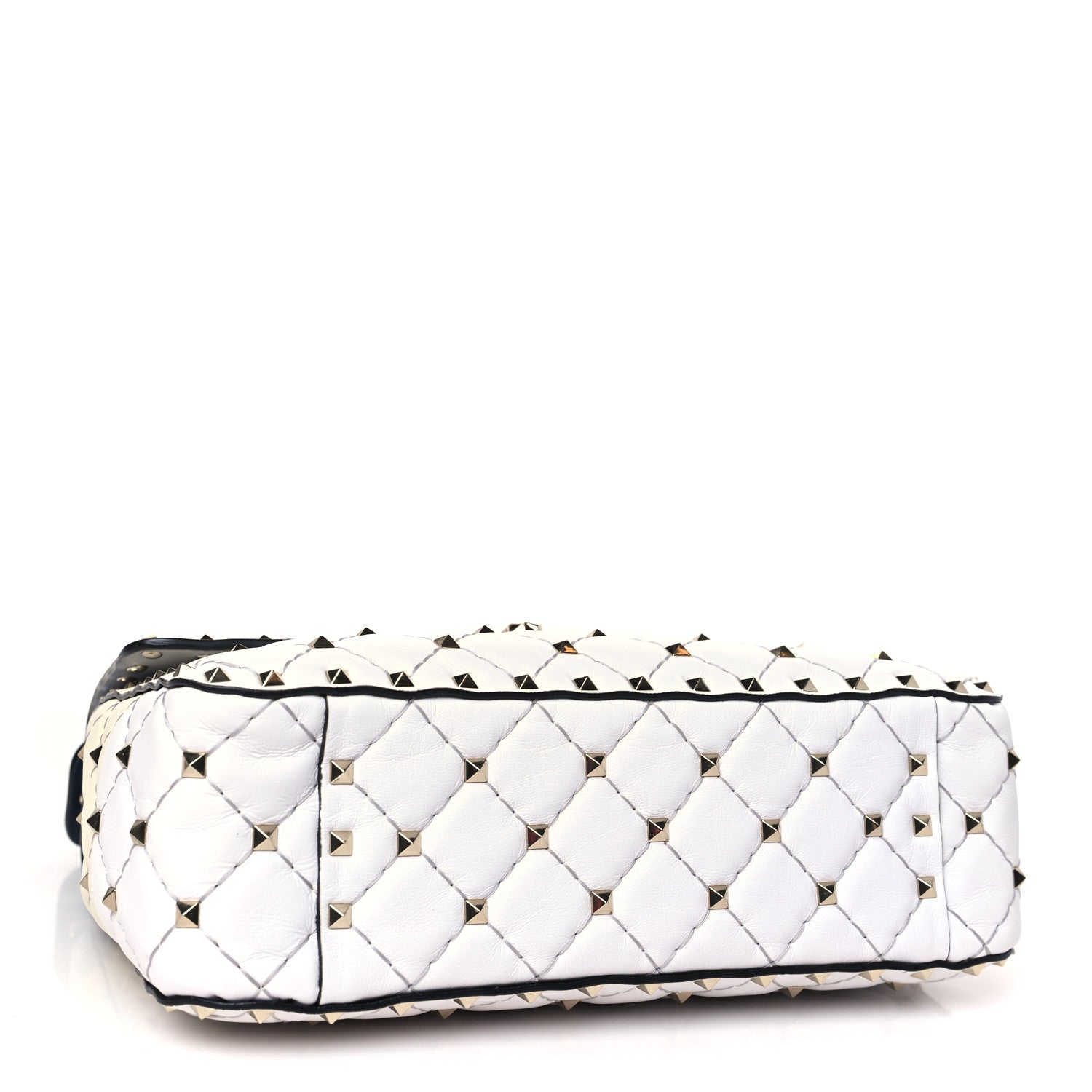 Valentino Garavani Nappa Medium Rockstud Spike Striped Shoulder Bag Multicolor 4 of 8