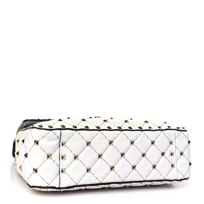 Valentino Garavani Nappa Medium Rockstud Spike Striped Shoulder Bag Multicolor 4 of 8
