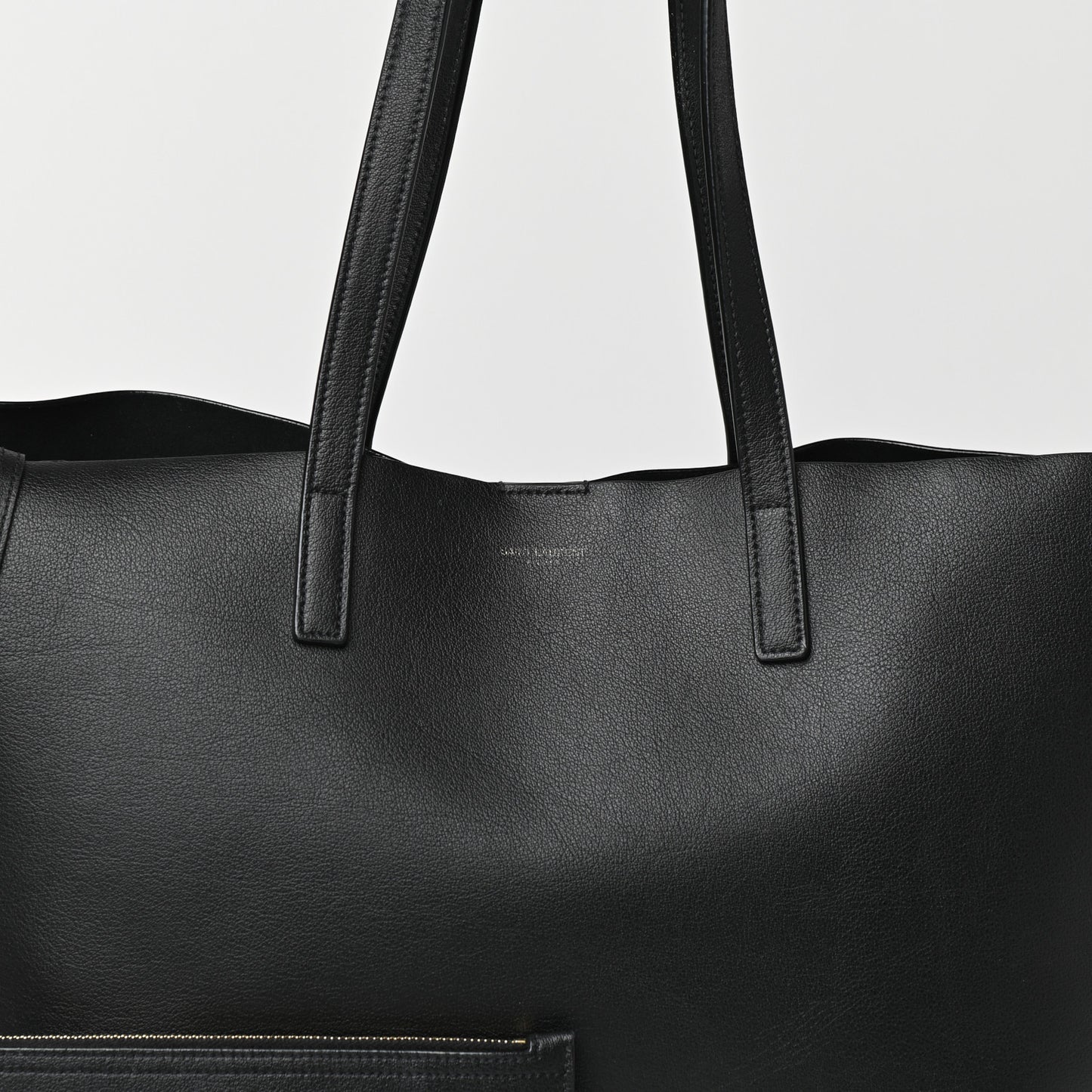 Calfskin Large Shopping Tote Black