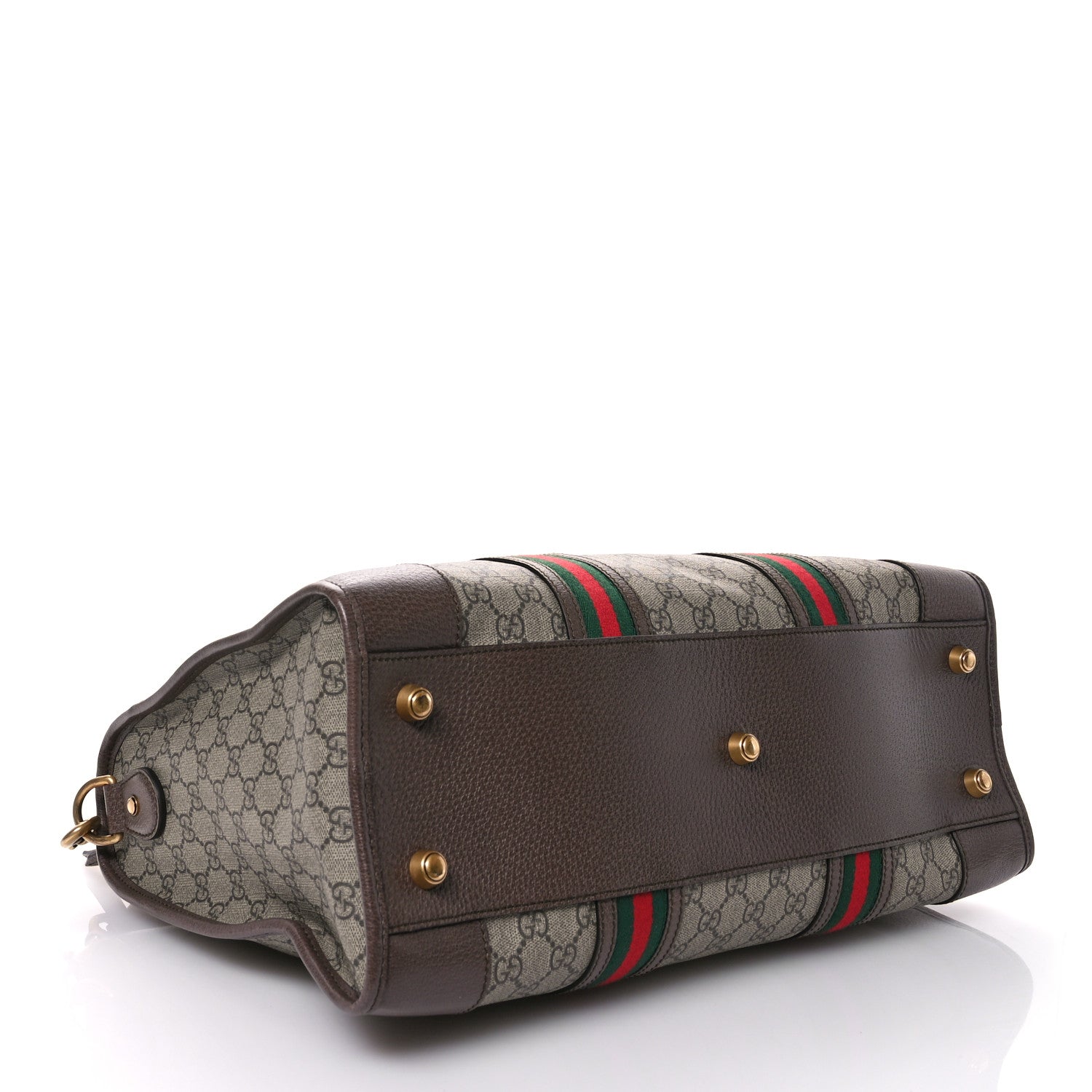 Gucci Soft GG Supreme Monogram Web Neo Vintage Duffle Bag Beige New Acero Crop 4 of 10