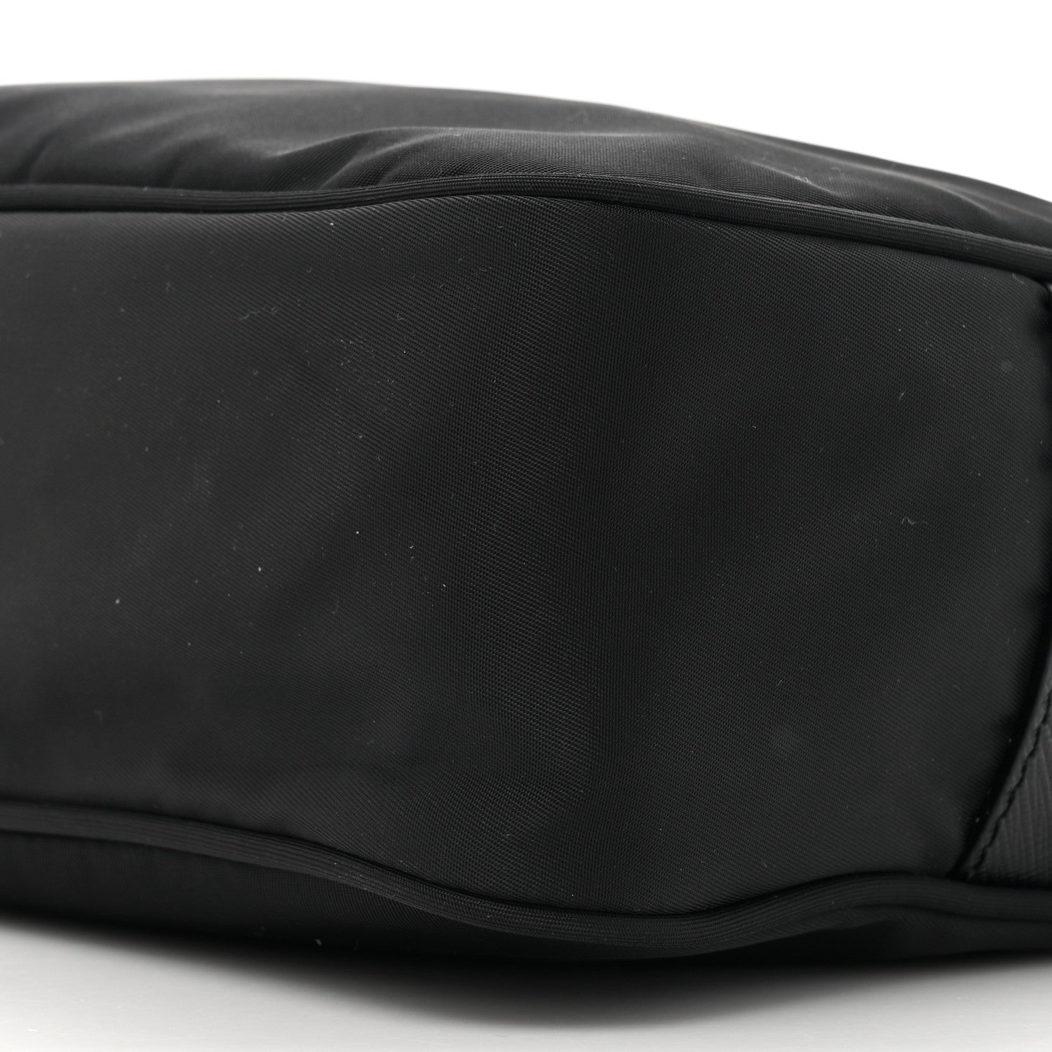 Prada Re-Nylon Vela Saffiano Pocket Double Zip Shoulder Bag Black 8 of 10