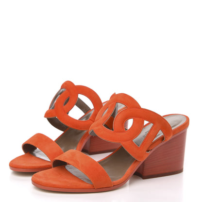 Hermes Suede Goatskin Peace Sandals 39 3 of 10