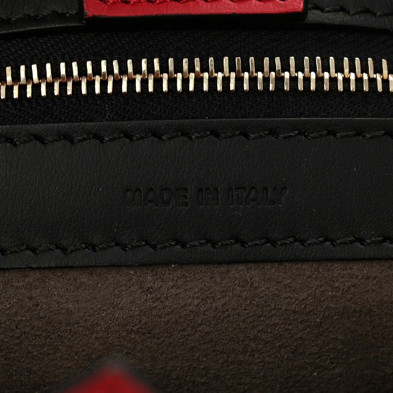 Fendi Vitello Century F is Fendi FF 1974 Embossed Small Runaway Satchel Black Maya 7 of 12