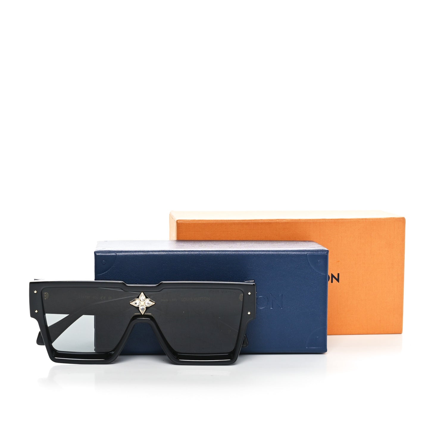 Acetate Swarovski Crystal Cyclone Sunglasses Z1578E Black