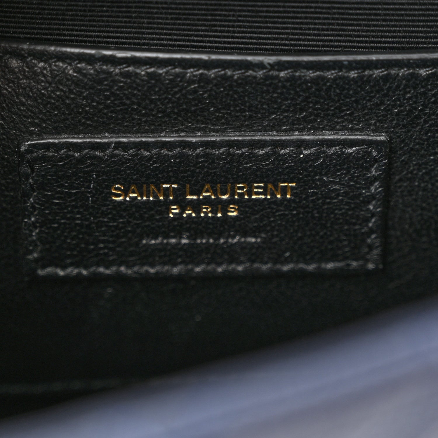 Saint Laurent Grain De Poudre Textured Mixed Matelasse Triquilt Small Monogram Satchel Blue 6 of 10