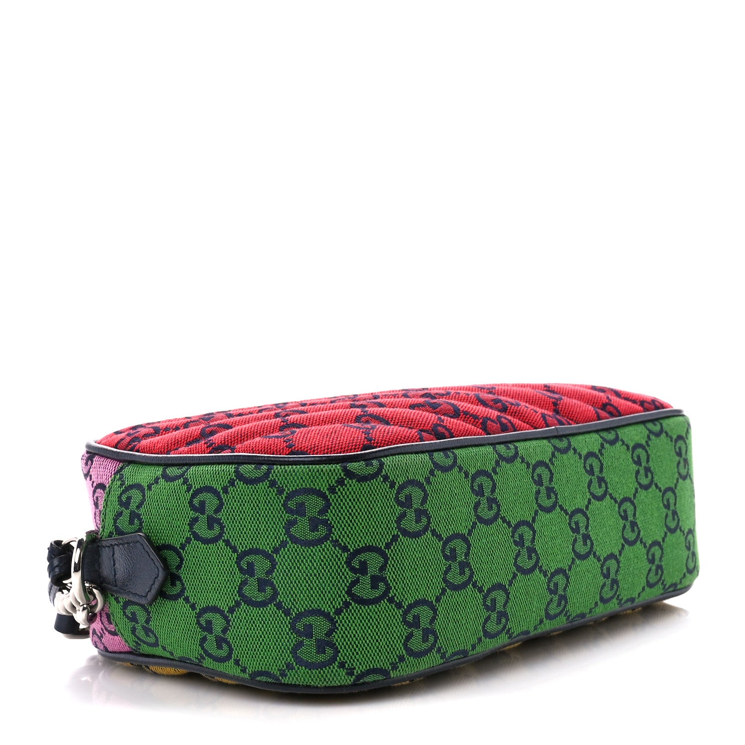 Gucci Monogram Multicolor Matelasse Diagonal Small GG Marmont Chain Shoulder Bag Red Blue Yellow Green Pink 4 of 11