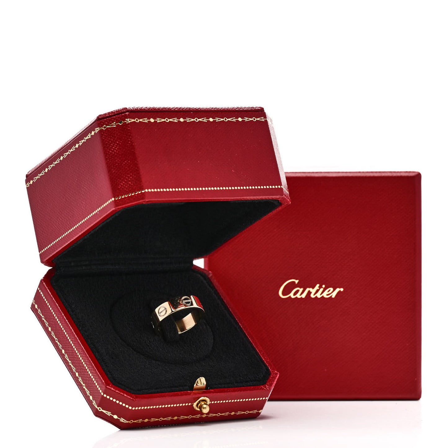 18K Yellow Gold 5.5mm LOVE Ring 54 6.75