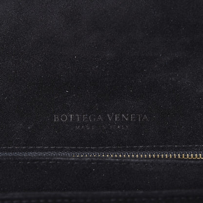 Bottega Veneta Velvet Intrecciato Top Handle Crossbody Black 8 of 9