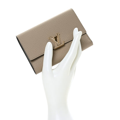 Louis Vuitton Taurillon Capucines Compact Wallet Galet 2 of 7