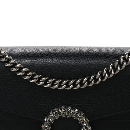 Gucci Pebbled Calfskin Small Dionysus Shoulder Bag Black 8 of 11