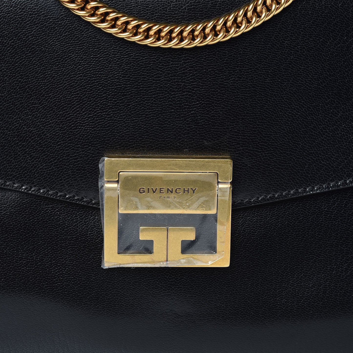 Goatskin Suede Large GV3 Flap Black Grey