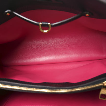 Louis Vuitton Taurillon Capucines MM Black Fuchsia 5 of 9