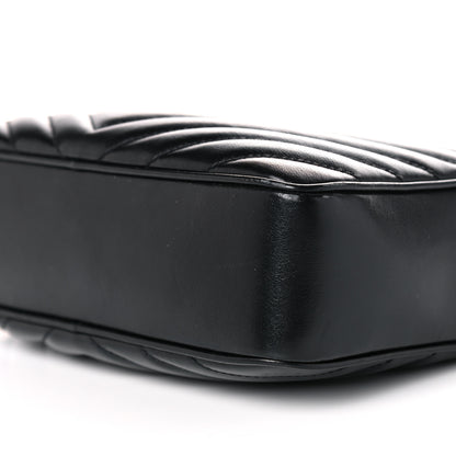 Saint Laurent Calfskin Matelasse Monogram Lou Camera Bag Black 9 of 11