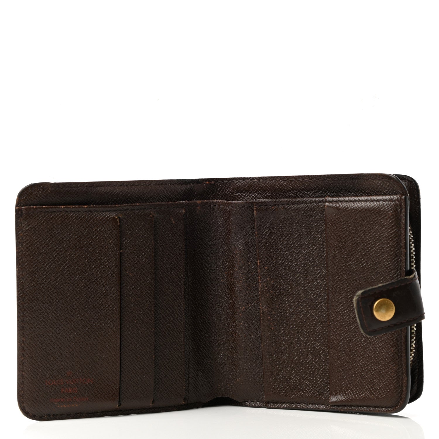 Louis Vuitton Damier Ebene Zippe Zipped Compact Wallet 4 of 14