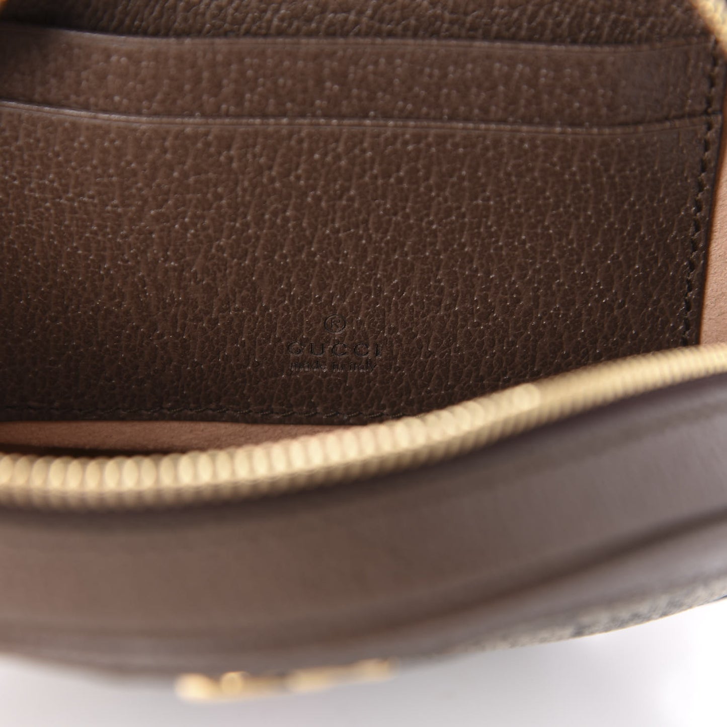 GG Supreme Monogram Web Mini Ophidia Round Backpack Brown
